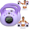 Vibration Kettlebell – 3LB Golden Weight Ideal for Women’s Fat Loss, Body Sculpting & Lymphatic Drainage – Slimming Vibration Exercise Machine for Toning, Circulation & Daily Home Workouts - color: Purple, 2PCS
