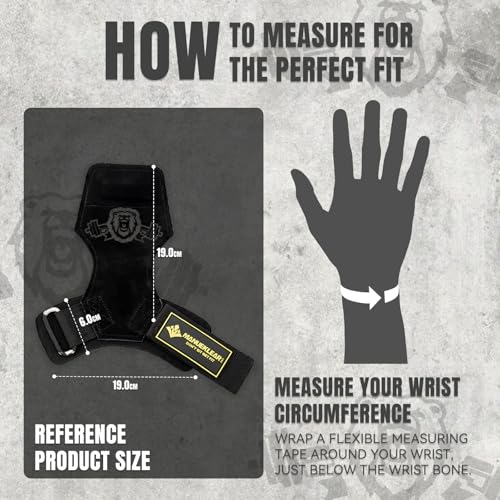 MANUEKLEAR Gym Straps Weight Lifting, Double Leather Lifting Straps for Men Deadlift with Cushion Wrist Loop, Gym Lifting Wrist Wraps for Weightlifting - color: One Size - Black