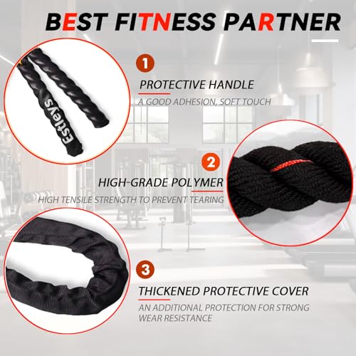 5lb Weighted Jump Rope for Men and Women, Adult Heavy Skipping Rope, Heavy Jump Ropes for Home Workout, Weight Loss, Shaping Body, Total Body Workout Equipment (Black Grey) - color: Black Red