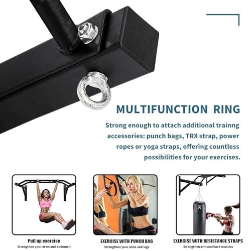 Multifunctional Wall Mount Pull-Up Bar Fitness Equipment,Chin-Up for Indoor Home Gym Workout,Supports to 440 Lbs - style: type A