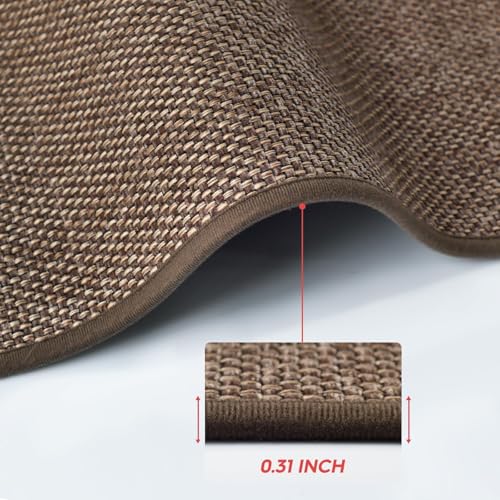 Artoid Mode Washable Kitchen Rugs and Mats Set of 2, Non-Skid Rubber Absorbent Kitchen Mats for Floor Front of Sink Hallway- 17x29 and 17x60 Inch - color: Coffee, size: 17" x 29" /17" x 60"