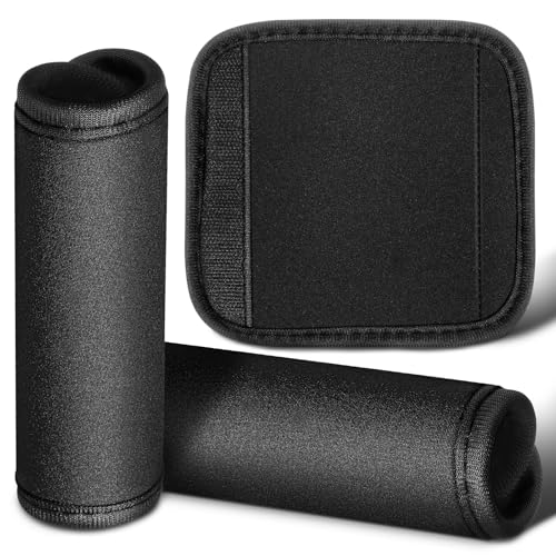 Yardwe 3pcs Detachable Anti-Slip Pull-up Handle Grip Sleeves Protective Pads for Doorway Horizontal Bars Dumbbells Barbells, Black - color: Black