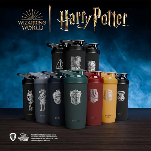 Smart Shake Reforce Stainless Steel Harry Potter Slytherin Shaker Bottle (900 ML /30oz) | Light Weight Resistance Sports Shaker Bottle with a Soft Lid | Leakproof, BPA Free & DEHP Free - color: Slytherin