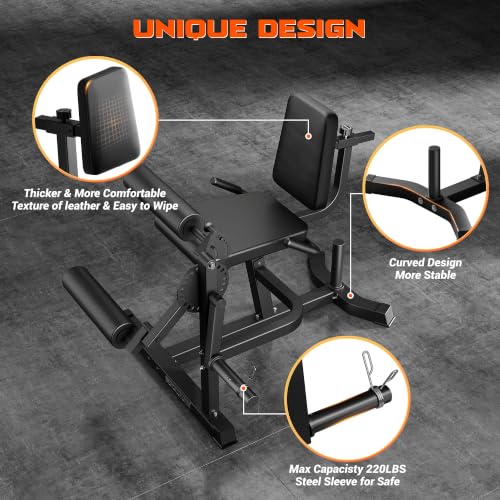 Leg Extension and Curl Machine, 4 in 1 Lower Body Workout Machine, Adjustable Leg Curl Machine with Plate Loaded, Leg Extension Machine with Exercise Bench, Home Gym Weight Machine - style: Black-Z2
