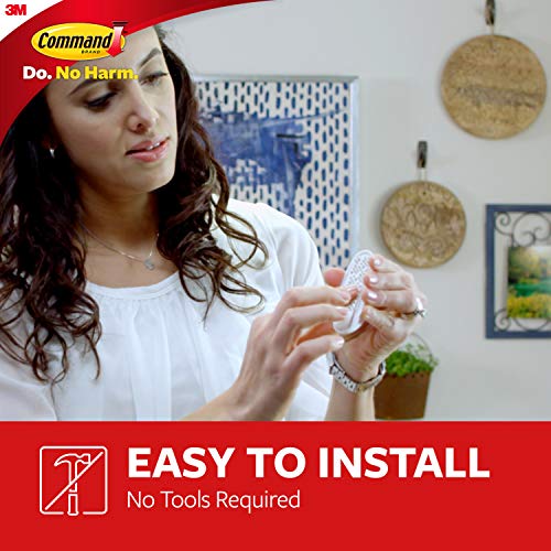 Command Medium Designer Hooks, 2 Hooks and 4 Strips, Damage-Free Hanging Wall Hook with Adhesive Strips, Adhesive Hooks for Hanging Back to School Dorm Organizers, Holds up to 3 lb