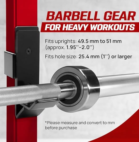 Yes4All Olympic Weight Plate Holder Attachment - color: C. Pair of J Hooks, size: Fit 2x2" Rack with 1" Hole