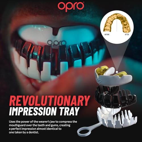 OPRO Official UFC Fighter Collection Charles Oliveira Instant Custom-Fit Mouthguard – Self-Fit Gum Shield for MMA, Boxing & Combat Sports - color: Charles Oliveira