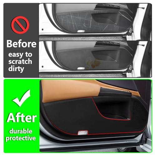Car Door Anti Kick Pad for Lexus ES 350 300h 250 Accessories 2019 2020 2021 2022 2023 2024 2025 Protector Mat Dirty Collision Stickers Interior