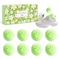 SCENTORINI Shoe Deodorizer Balls for Smell Shoes Boots, 8 * Jasmine Scent | Sneaker Deodorizer Balls, Odor Eliminator, Long Lasting Shoe Freshener for Gym Bags, Drawers and Small Spaces
