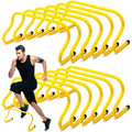 Wettarn 12 Pcs 9" Speed Training Agility Hurdles for Athletes Reliable Training Hurdle Plyometric All Purpose Practice Equipment for Soccer Basketball Football - color: Yellow