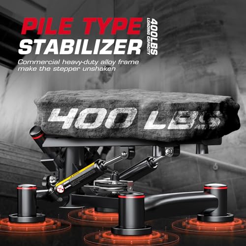 Keppi Fitness Stair Stepper, Steppers for Exercise at Home, Stepper with 2 Pairs of Resistance Bands for Efficient Cardio - Fitstep Series - style: FITSTEP1000 PRO