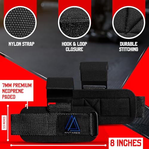 Weightlifting Hooks with Wrist Straps, Black, Padded Lifting Hooks for Men & Women, Heavy Duty, 700 lbs Capacity