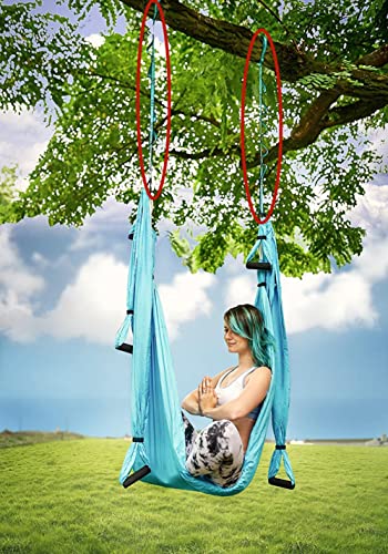 2Pcs Adjustable Anti-Gravity Chrysanthemum Swing Flying Stretch Belt Rope Climbing Daisy Chains Extension Yoga Belt Hanging - color: Black, size: 1.8M