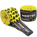 Meister Adult 180" Semi-Elastic Hand Wraps for MMA & Boxing (Pair) - color: Leopard Spots