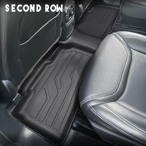 KARPAL Floor Mats for 2020-2026 Ford Explorer 6 & 7 Seats, Custom Fit TPE All Weather Ford Explorer Accessories 1st & 2nd & 3th Row Floor Liner & Trunk Mat with Backrest Mat - style: 2020-2026 | For Ford Explorer 6 & 7 Seats | 1st & 2nd & 3th Row Floor Li
