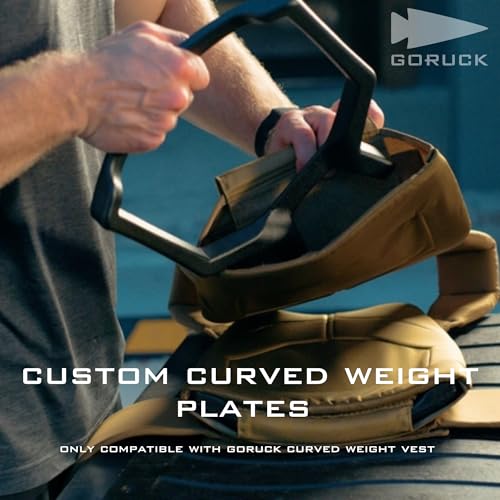 GORUCK 9.25LB and 6.25LB Curved Ruck Plate Compatible with GORUCK Rucking Weight Vests - 2 Pack - size: 9.25LB Each (18.5LB Total)