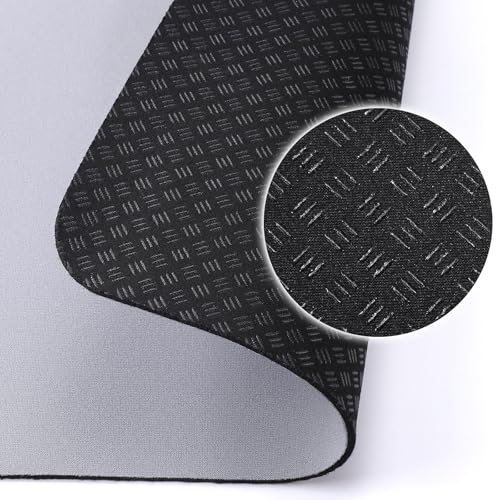 TOBWOLF Non-Slip Workout Mat for Ellipse Leg Exerciser, Ellipse Machine Mat, Exercise Mat for Under Desk Ellipticals, Suitable for Electric Seated Foot Pedal Exerciser, Stability & Floor Protection - color: Gray