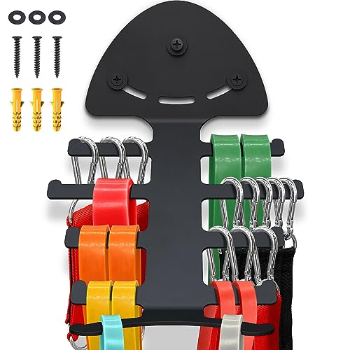 Exercise Resistance Band Rack, Resistance Bands Storage Hanger Gym Equipment Organizer Rack for Pull Up Bands, Multi-Purpose Gym Equipment Storage - color: Storage Rack 1 PCS