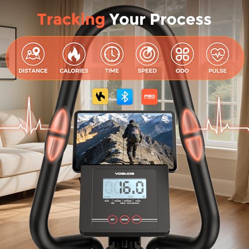 YOSUDA Elliptical Exercise Machine, Compact 3-in-1 (Elliptical + Cardio Climber + Stair Stepper) Elliptical for Home with 45°Incline, 15.5IN Stride, 16 Levels Resistance, Support Kinomap/Fed APP