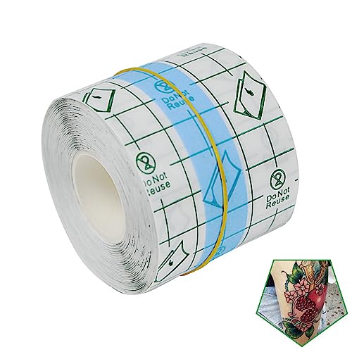Tattoo Aftercare Bandage Roll 2" x 10 Yard - Waterproof Transparent Film for Tattoo Initial Healing and Skin Repair Adhesive Tattoos Supply Wrap - size: 2 x 360 Inch