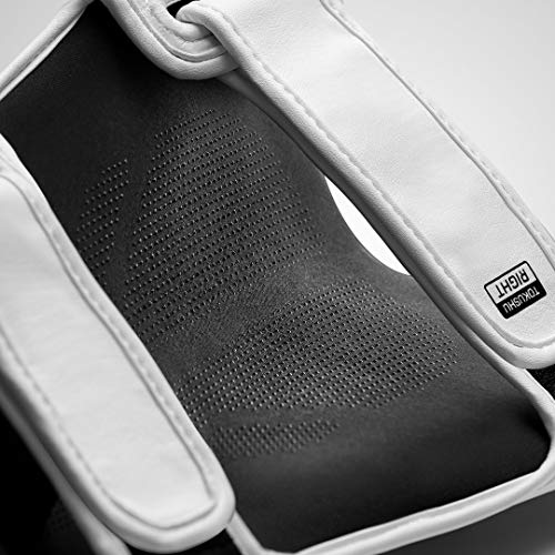 Hayabusa T3 Striking Shinguards - Men and Women | MMA Protection, Muay Thai Kickboxing, Sparring Pads, Martial Arts Gear, Adjustable Straps, Impact Padding, Elastic Fit - color: White/Black, size: Small