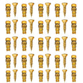 6×14mm Short Expansion Screw Set,Door Hinge Thread Repair Screws,Wall Anchors Screws Fit 6mm Holes for Tile Stone Wood Door,30PCS