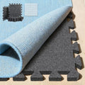 BXI Soundproof Interlocking Rug Pad 10 Pcs, 11x 11 x 0.4 inches Non Slip Rug Pads, High Density Noise Reduction Puzzle Felt Carpet Padding, Rug Mat Protects and Adds Cushion for Hardwood Floors - size: 10 Pcs