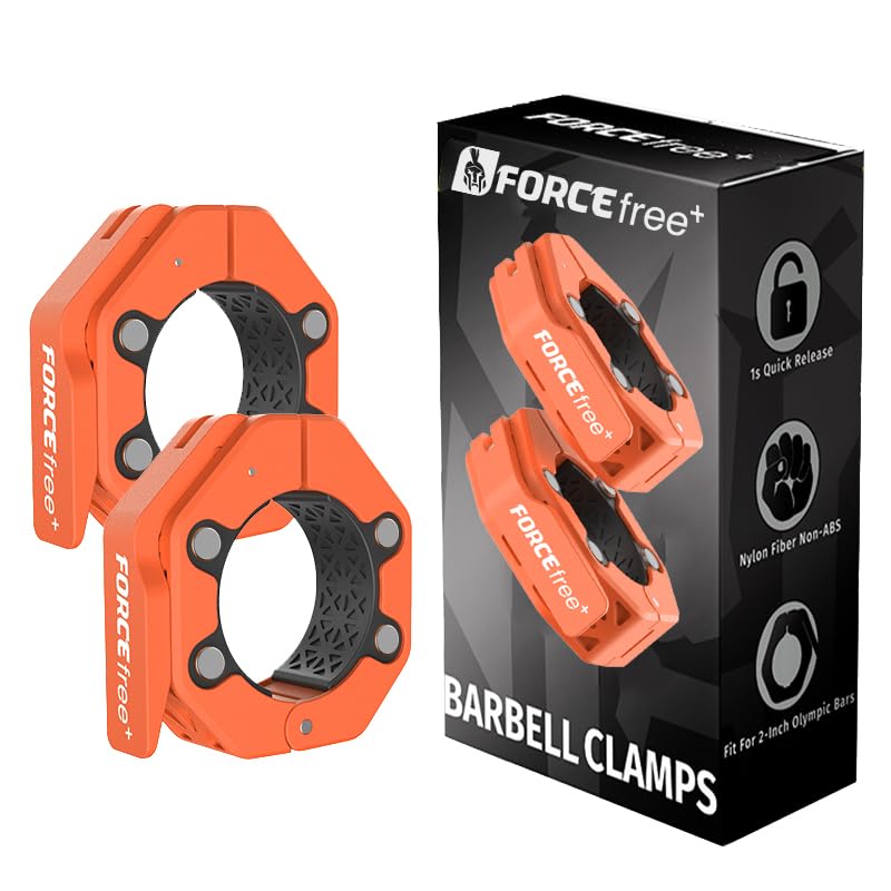 Quick Release Barbell Collars - Slim Design, Non-Slip Secure, High-Strength Durable, Magnetic Convenience - Fits 2-Inch Olympic Bars - style: PRO-OR-MAG