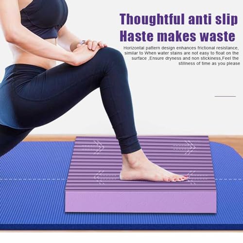 Extra Large Foam Balance Pad, Non-Slip Foam Mat for Yoga & Balance Strength Training, Knee Pad for Physical Therapy - color: Black - 17.72
