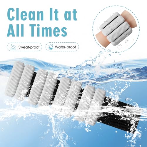 Wrist Weights Set of 2, Wearable Wrist Ankle Weights for Women & Men, Silicone Weighted Bangles Adjustable Arm and Leg Weights for Walking Yoga Pilates Running Dance Gym 2lb - color: Grey