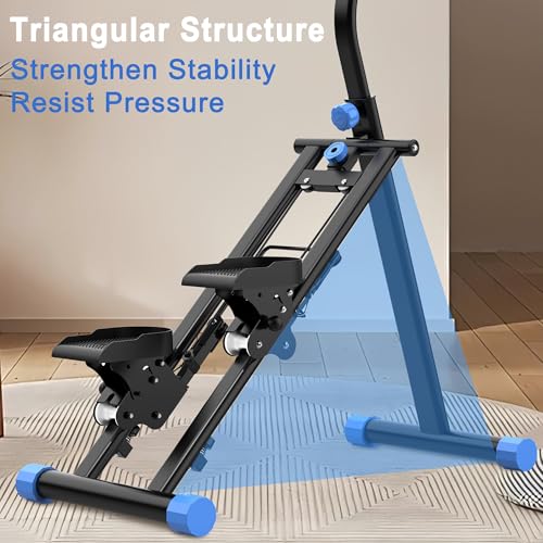Stair Stepper for Home, Vertical Climber Machine for Full-Body Exercise,265lbs Home-Upgrade Climber Fitness Equipment with Stable Frame Adjustable Handlebar for Women Men - color: Black