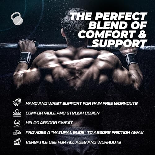 JerkFit WODies Gymnastics & Weightlifting Grips with Wrist Wraps – 3 Hole Versatile Gym Gloves for Pull Ups, Gym Training & Cross Training – Hand Grips Palm Protector for Men & Women - color: Grey Camo, size: Medium 3.5”- 4”