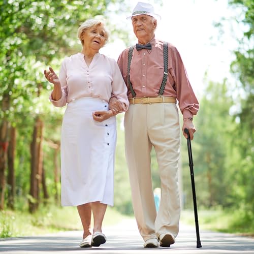 FSA/HSA Eligible, Vaunn Medical Easy Grip Height Adjustable Folding Cane/Walking Stick with Strap/Pouch- Compact, Portable, and Safe Walking Assistant- Non-Slip Grip Handle- Men, Women, Elderly - style: Standard Tip