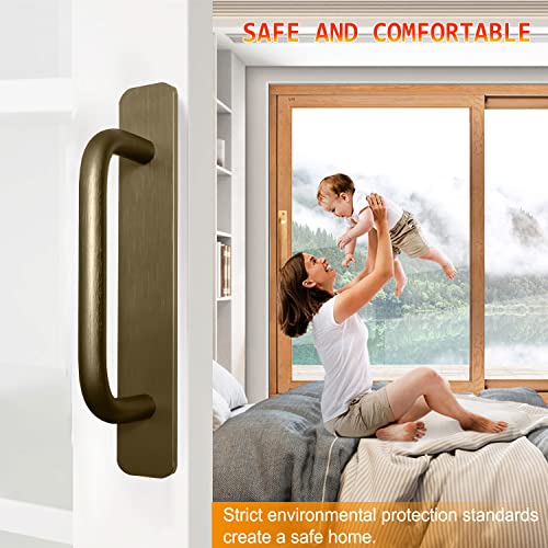 Self-Stick Instant Cabinet Handles - 2pcs Aluminum Alloy Drawer Pulls Helper with Adhesive Door Handle for Kitchen Cabinet Drawer Window Sliding Closet (5.83", Brushed Bronze) - color: Brushed Bronze, size: Small (5.83")