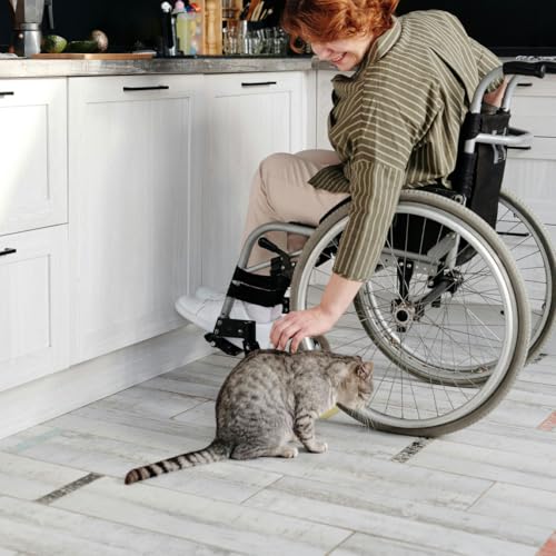 2 Pair Wheelchair Leg Straps,Wheelchair Foot Rest Straps Wheelchair Leg Support Harness Restraint Restraint Footrest for Wheelchair Elderly Patient(Black)