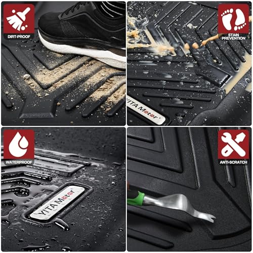 YITAMOTOR Floor Mats Compatible with Toyota Corolla Sedan 2020-2026 (Not Fit for Hatchback), TPE All Weather Automotive Corolla Floor Liners Custom Fit 1st & 2nd Row, Black - style: 2020-2026 Toyota Corolla Sedan (Not Fit for Hatchback)