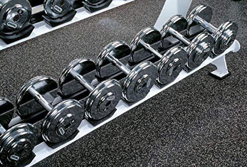 American Floor Mats 1/4in (7mm) Thick Solid Black 4' x 3' Heavy Duty Rubber Rolls, Protective Exercise Mats, Home Gym Rubber Flooring - color: Solid Black, size: 4' x 3'