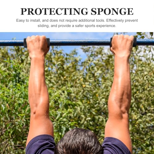VICASKY 3 Pcs Doorway Pull up Bar Foam Sleeve Anti Slip Pull up Bar Covers Sponge Grip Protectors for Indoor Fitness Equipment Easy Install Padding for Home Workouts
