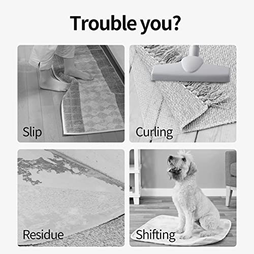 Anti Slip Carpet Grips 8 Pcs Vacuum Technology Carpet Gripper for Hardwood Floors Anti Curling Rug Pad Grippers Washable Keep Corners Flat - size: 8 PCS