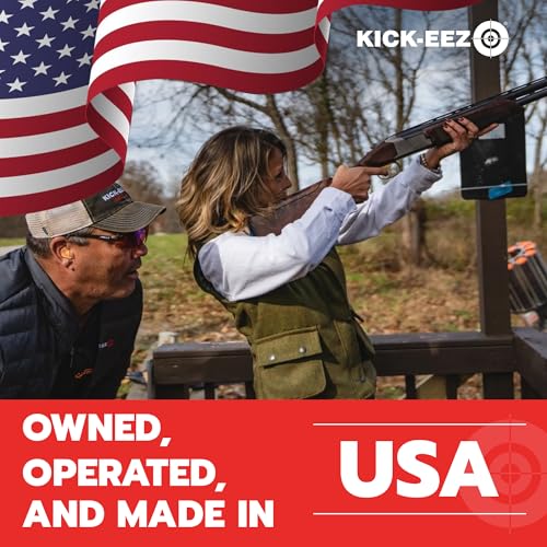 KICK-EEZ All-Purpose Grind to Fit Recoil Pad for Rifle & Shotguns | Up to 94% Recoil Reduction | Screw-On Sorbothane Buttstock Pad | Shotgun Accessories