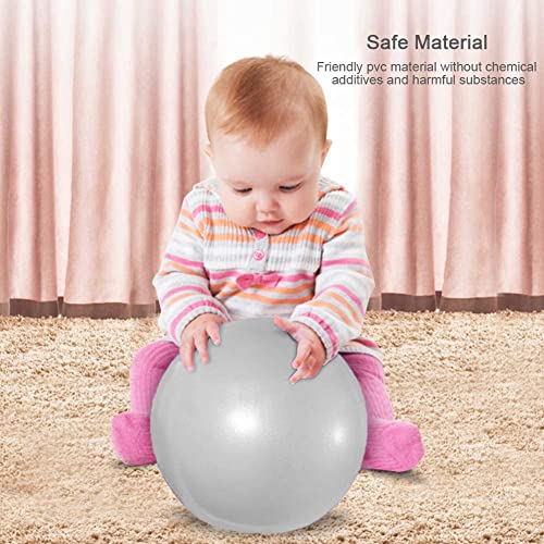 2 Pack Exercise Balls, 8-9 Inch Mini Pilates Yoga Balls, Anti-Burst Small Fitness Balls for Pilates, Yoga, Core Training and Physical Therapy, Improves Balance - color: Gray