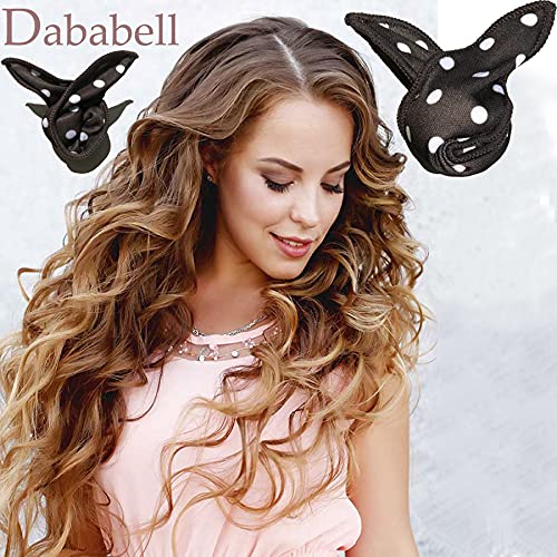 40Pcs Soft Curlers To Sleep In Overnight Hair Rolllers Curlers For Long Hair Pillow Sponge Rollers For Curly Hairstyle - color: Black
