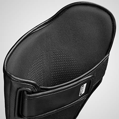 Hayabusa T3 Striking Shinguards - Men and Women | MMA Protection, Muay Thai Kickboxing, Sparring Pads, Martial Arts Gear, Adjustable Straps, Impact Padding, Elastic Fit - color: Black, size: Large