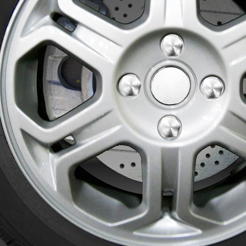 RTrhinotuning 2-3/4" Wheel Center Caps Compatible with Focus #2M51-1000-AA #2M5Z-1130-AB, OD: 2.75"(70 mm) ID: 1.98"(50 mm) Chrome Silver Rim Caps - color: Chrome