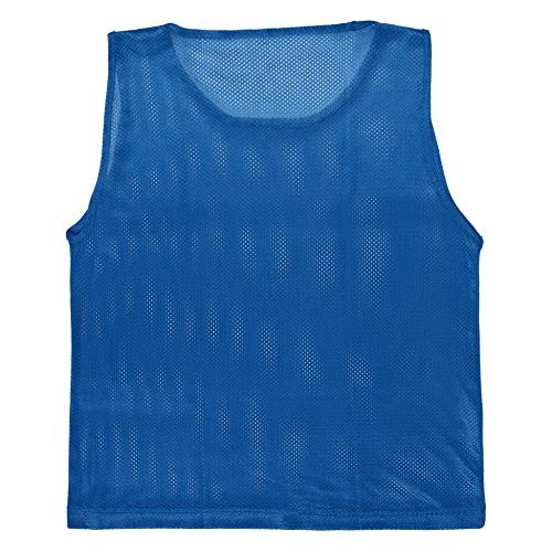 Athllete LITEMESH Pinnies (Set of 12/24 Practice Vests) Youth Pinnies, Pennies for Sports Youth, and Scrimmage Vests - color: 6-red + 6-blue, size: Teen/Adult