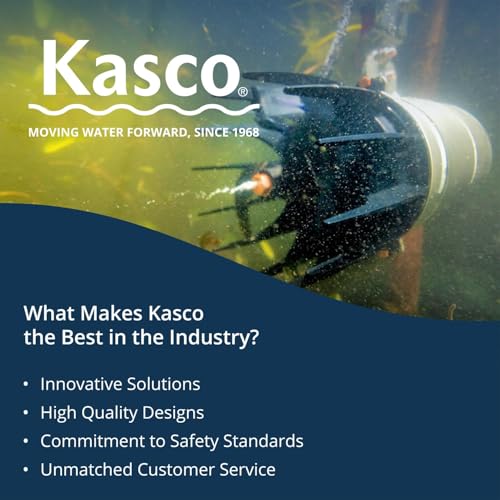 Kasco AquatiClear Water Circulator Pump w/Horizontal Float, 1 HP 120V with 75 ft. Electric Power Cord, Clog-Resistant Water Circulation Pump to Keep Dock, Marina & Shoreline Free of Debris - size: 75 Ft. Electric Cord