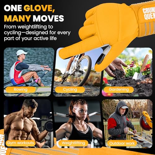 Weight Lifting Gloves with Wrist Support - GymGloves - Leather Palm Anti-Slip Grip - Full Palm Protection - Breathable - WorkoutGloves - Multi-Use Fitness Gear for Men & Women - size: X-Large