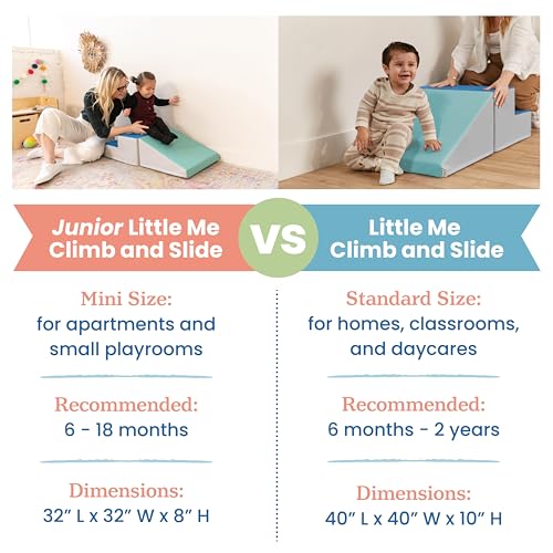 ECR4Kids SoftZone Junior Little Me Climb and Slide, Beginner Climber, Contemporary, 2-Piece - color: Contemporary