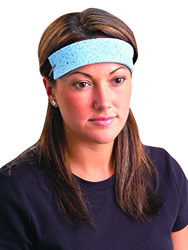 Occunomix Traditional Absorbent Cellulose Sweatbands, Cooling Sponge for Hard Hats, Motorcycle Riding, Construction, Running, Disposable - size: 100 Pack