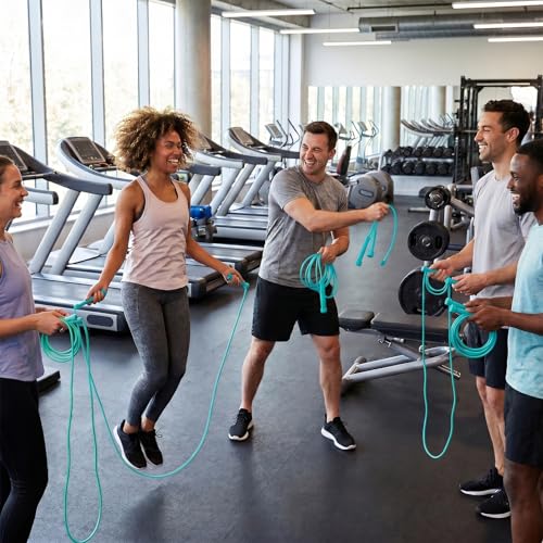 YYDYTTKX Adjustable Jump Rope Bulk, 9.2 ft Tangle-Free Speed Skipping Rope for workouts, group training, teams, family and Gym Class - color: Blue, size: 12